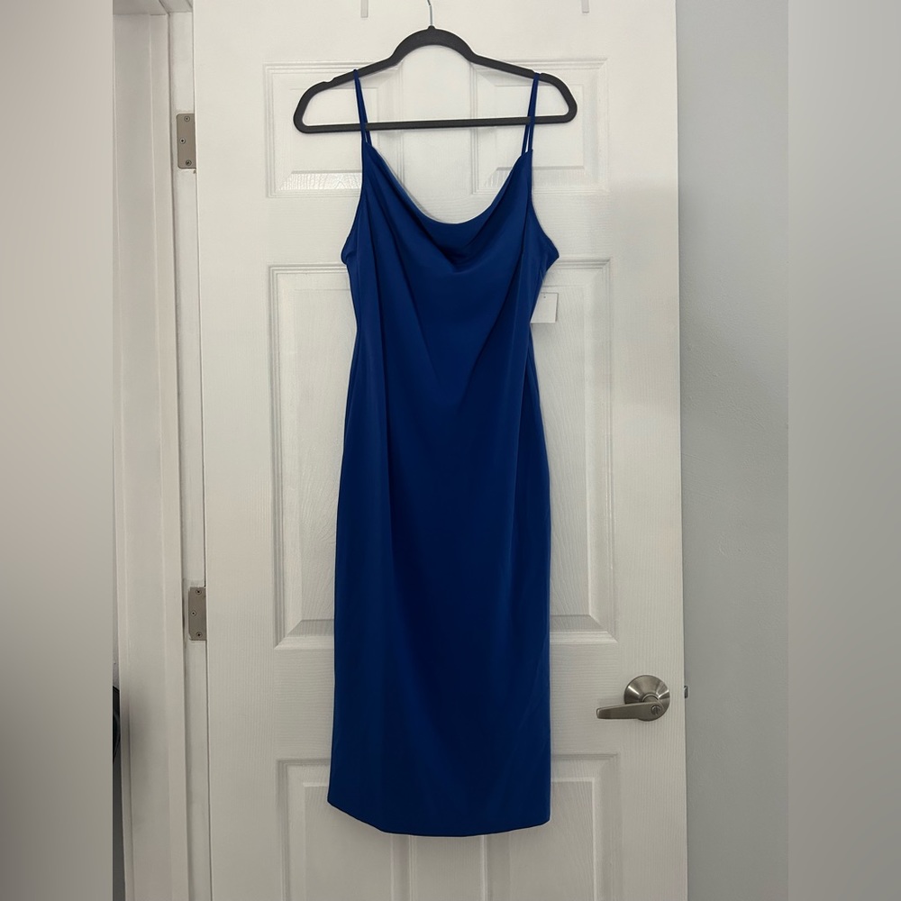 Royal Blue Slip Dress, size large